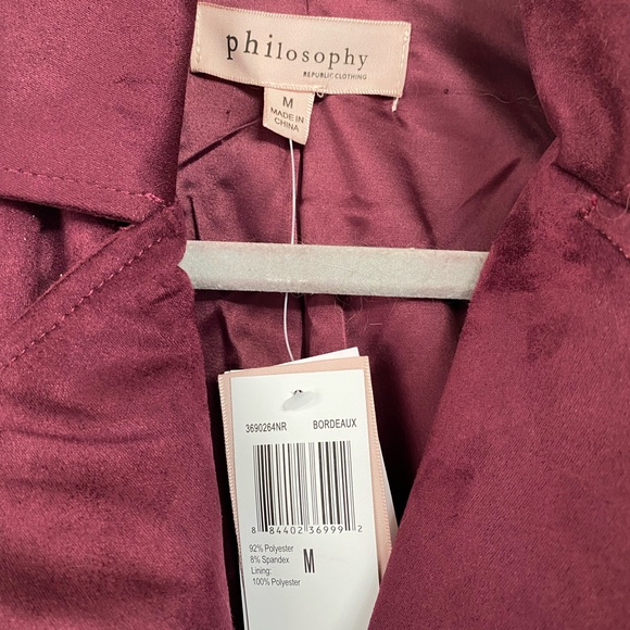 Philosophy Faux Suede Moto Jacket - Picture 3 of 7
